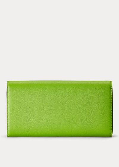 Carteras Ralph Lauren Mujer Verdes - Calfskin Hinge-Lock - HOTGB2574